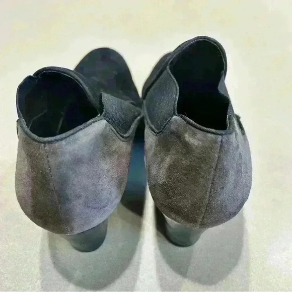 Women's Franco Sardo Suede Dress Shoes-2 Tone-Heels-9 1/2 Slip-on - Picture 4 of 8